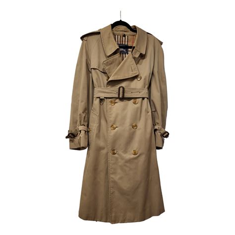 pre owned burberry trench|burberry raincoat women's sale.